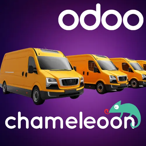 Odoo Chameleoon expedícia- tlač štítkov a sledovanie zásielok